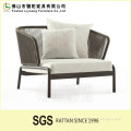 2016 New Design synthetic rattan cheap outdoor wicker furniture rattan sofa polypropylene garden single seat sofa